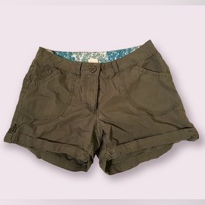 MEC mountain equipment coop olive green shorts size 10